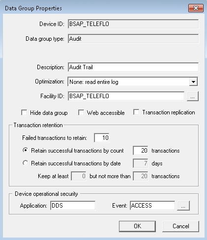 Data Group Properties